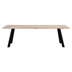 RO Fred Dining Table 240x100 Whitewash/Black